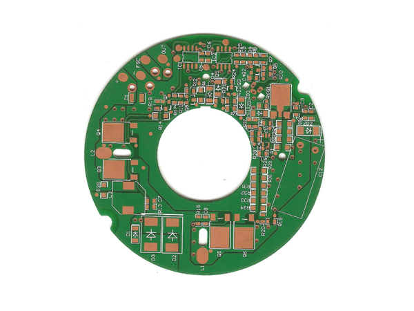 Single side board with complex routing